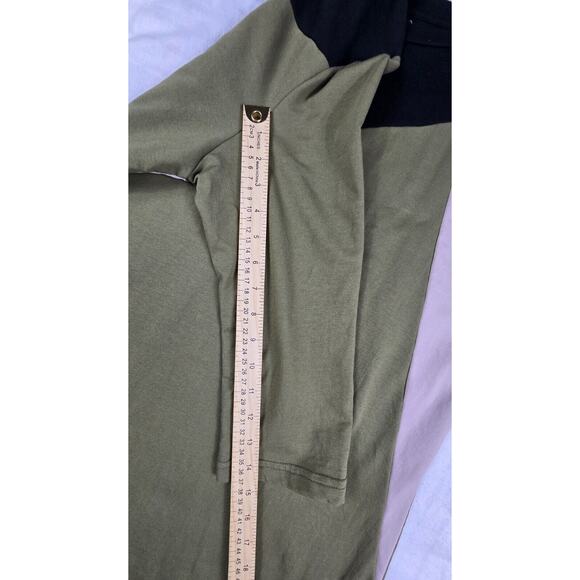 Synergy Shift Dress Organic Cotton Scoop Neck 3/4 Sleeve Colorblock XL - Picture 3 of 8